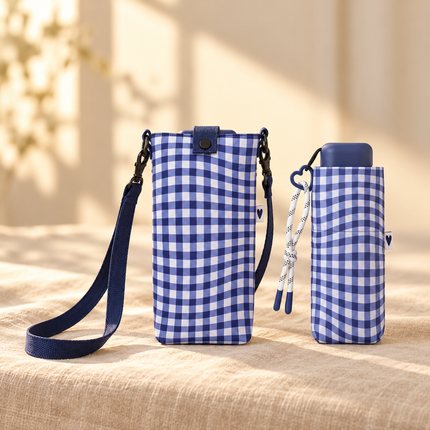 Mini Umbrella with Sling Bag - Vichy - UVP50+ Protection