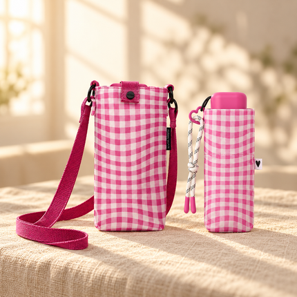Mini Umbrella with Sling Bag - Vichy - UVP50+ Protection