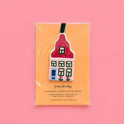 Handmade Ceramic Dutch House Ornament