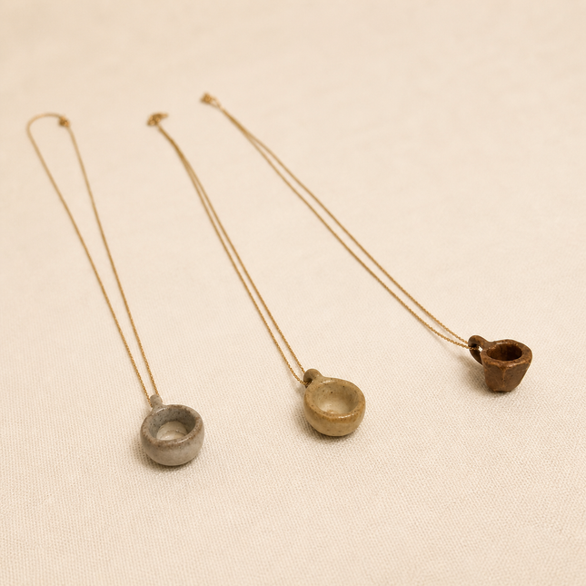 Handmade Mini Ceramic Coffee Cup Necklace