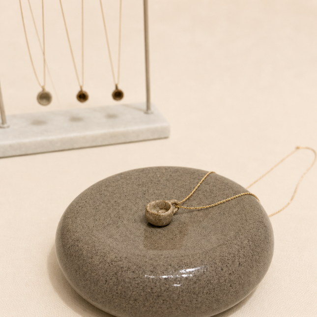 Handmade Mini Ceramic Coffee Cup Necklace