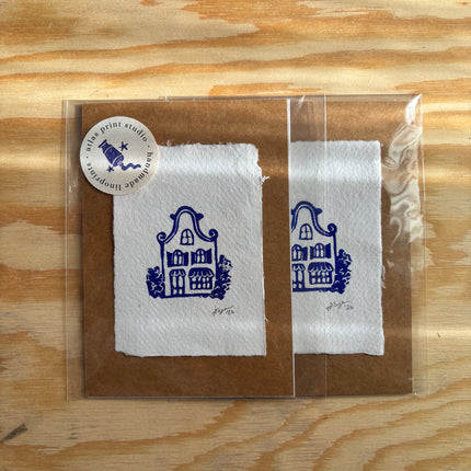 Linocut Print - Little Dutch House No.1