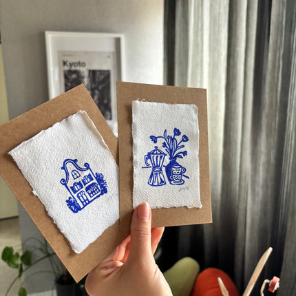 Linocut Print - Little Dutch House No.1