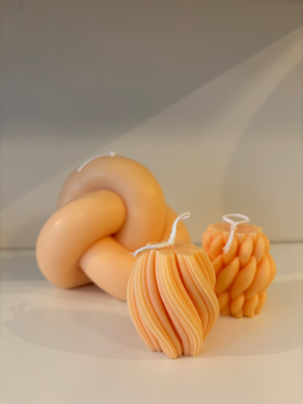 Twist Candle - Perzik