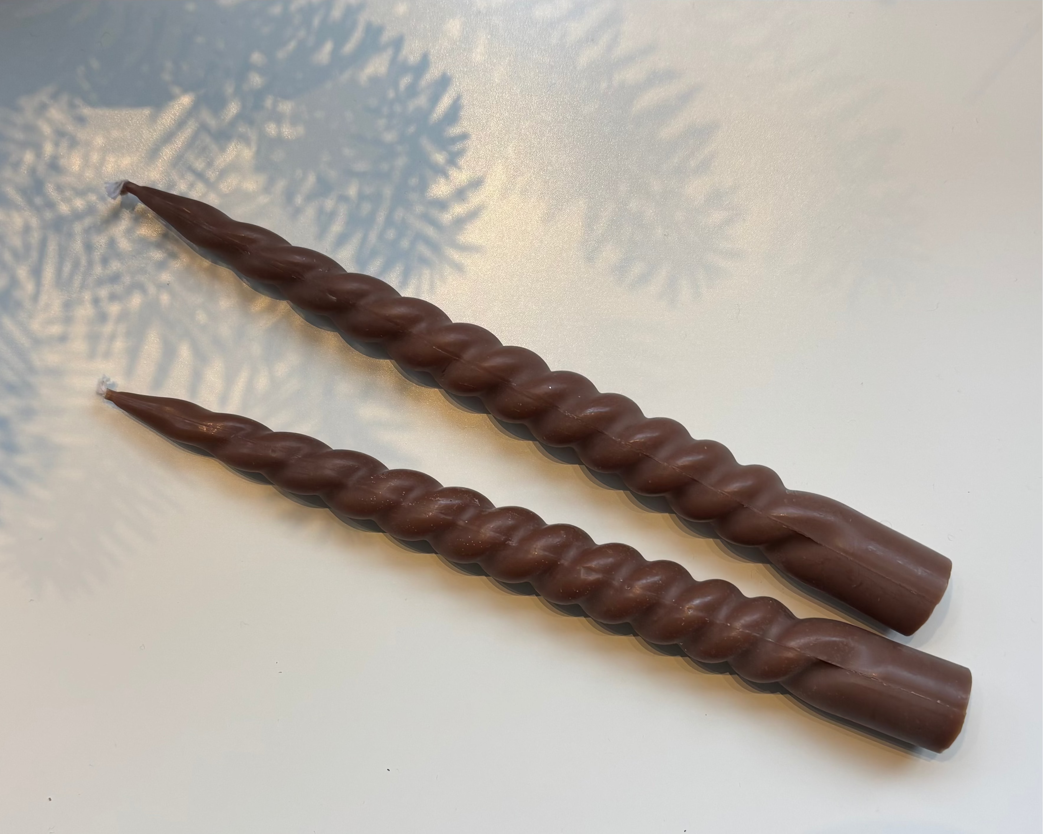 Spiraalkaars - Bruin