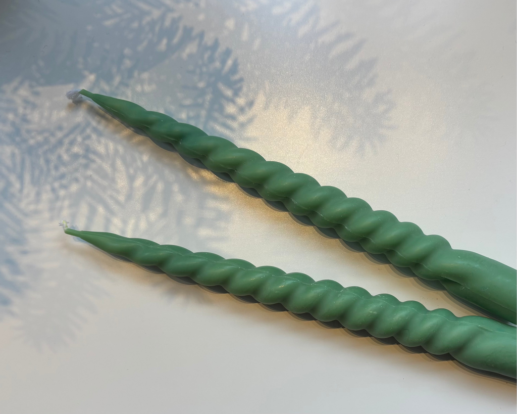 Spiraalkaars - Groen