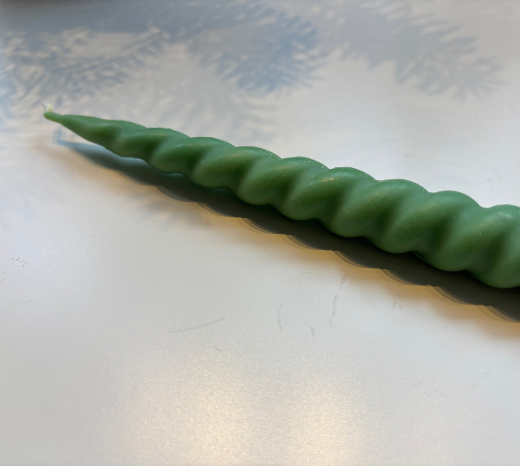 Spiraalkaars - Groen