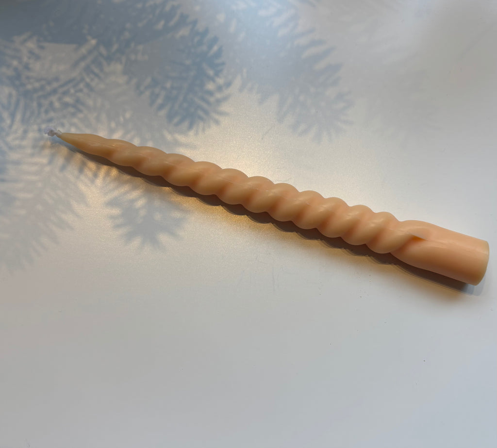 Spiraalkaars - Perzik