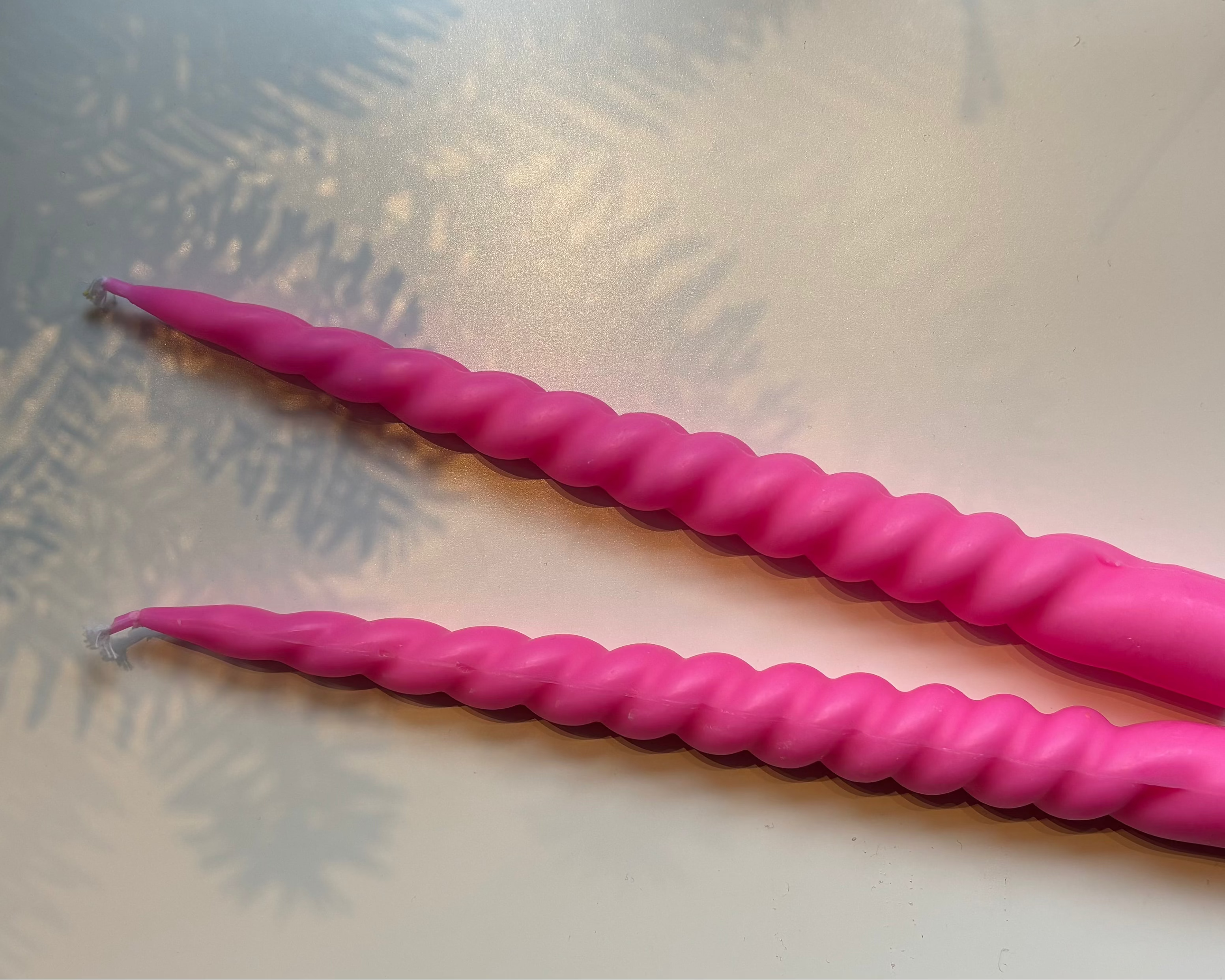 Spiraalkaars - Magenta