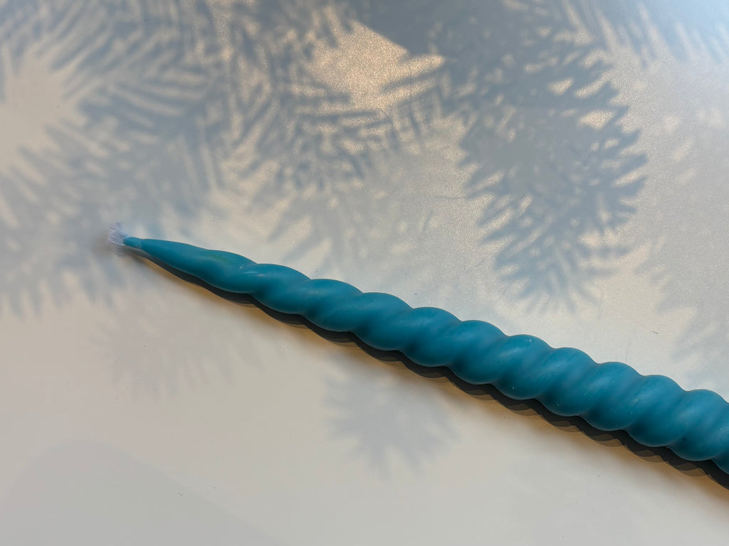 Spiraalkaars - Blauw