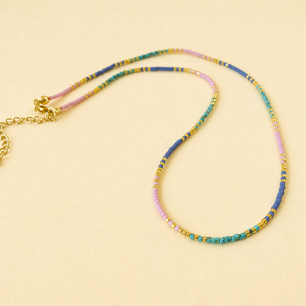 Miyuki Bead Necklace - Pastel Mix