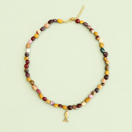 Mookaite Necklace - Natural Jasper Jewelry