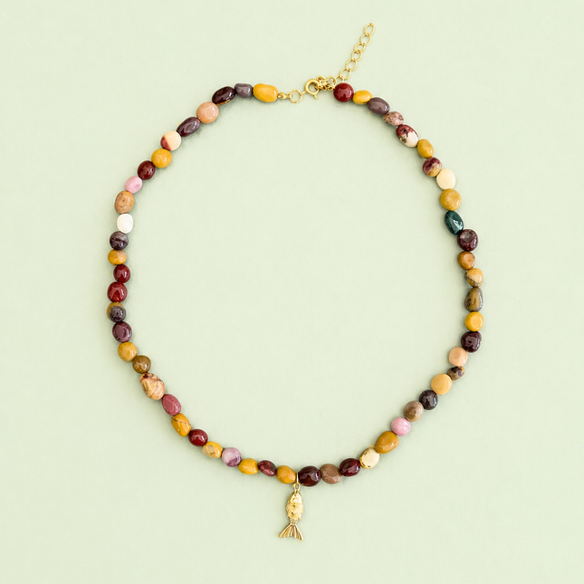 Mookaite Necklace - Natural Jasper Jewelry