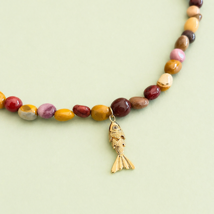 Mookaite Necklace - Natural Jasper Jewelry