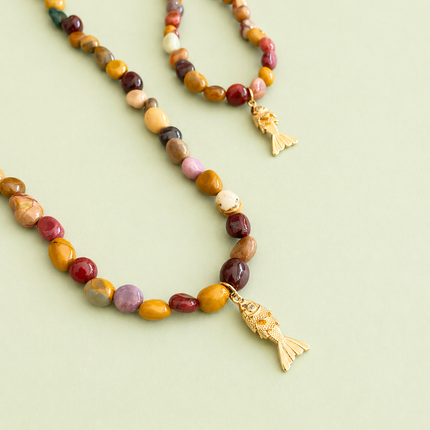 Mookaite Necklace - Natural Jasper Jewelry