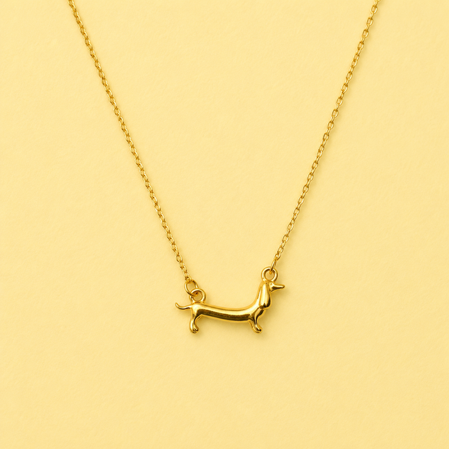 Stainless Steel Necklace - Dachshund