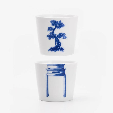 Handcrafted Porcelain Cup Set - Bonsai - Japanese Maple - 175mL