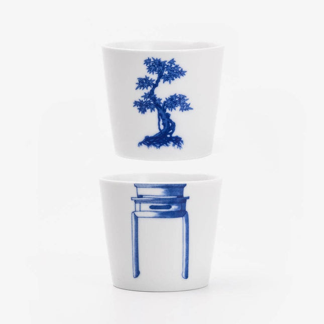 Handcrafted Porcelain Cup Set - Bonsai - Japanese Maple - 175mL