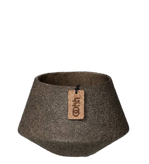 Handgemaakte waterdichte bloempot - 100% gerecycled papier - Caffe