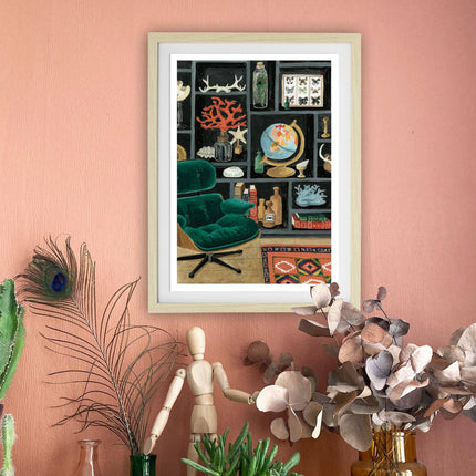 Poster - Cabinet of Curiosities Display - A4 - Harman Shop & Atelier