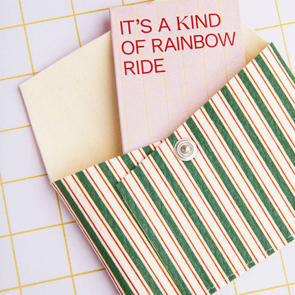Card holder - Green Stripes