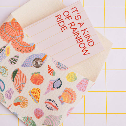 Card holder - Shells Beige