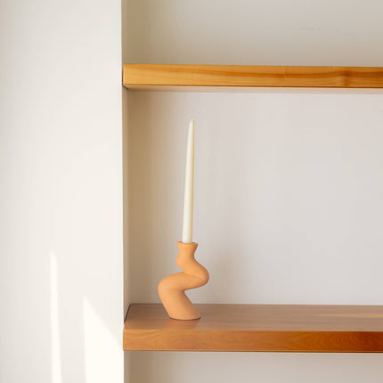Handmade Ceramic Candlestick - White - Harman Shop & Atelier