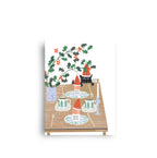 Ansichtkaart - Kerstontbijt