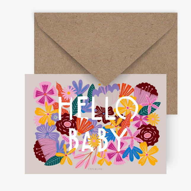 Postcard - Bloomy Baby - Harman Shop & Atelier