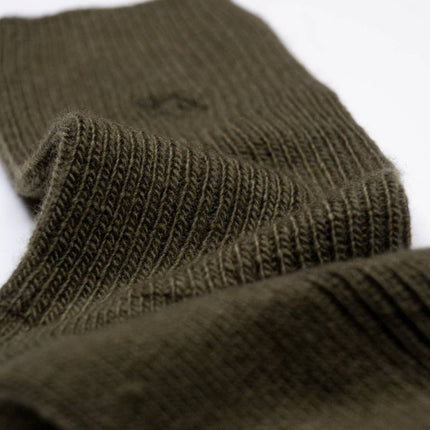 Wool Socks - Khaki - One size: 37/40 - Harman Shop & Atelier