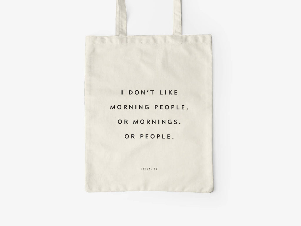 Katoenen tas - Morning People