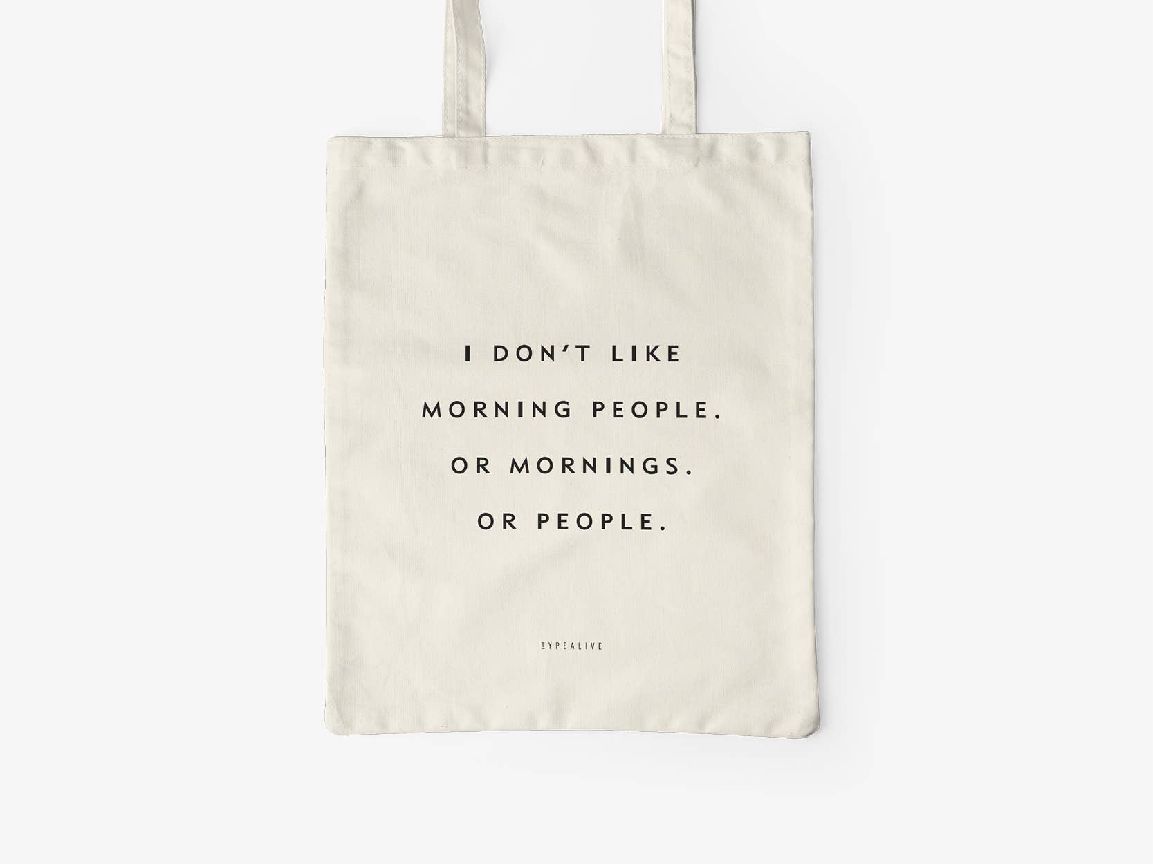 Katoenen tas - Morning People