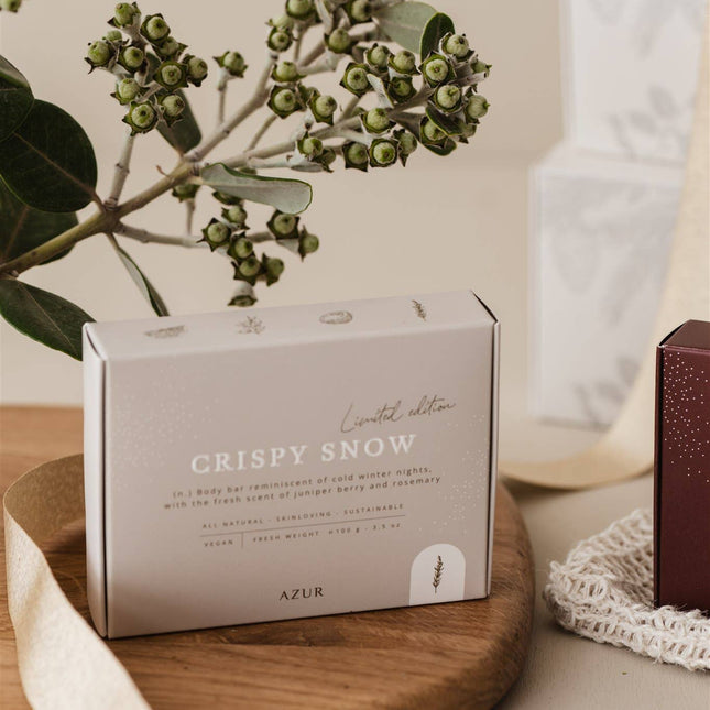 Natural Soap - Limited Edition Body Bar - Crispy Snow - Harman Shop & Atelier