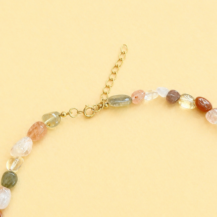 Cherry Blossom Agate Necklace - Natural Stone Jewelry