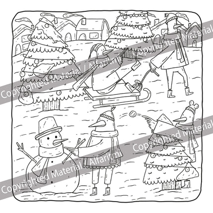 Geese and Giggles Coloring Book: A Whimsical Stress-Relief Adventure