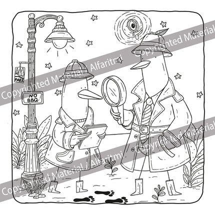 Geese and Giggles Coloring Book: A Whimsical Stress-Relief Adventure