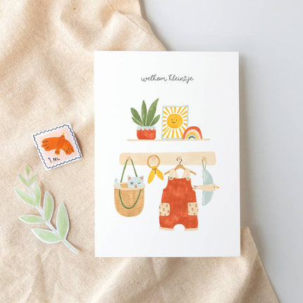 Sun baby card - Welcome little one