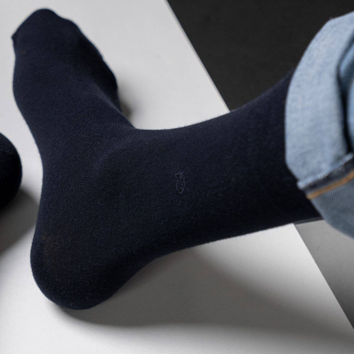 Bamboo Socks - Navy blue - One size: 41/46