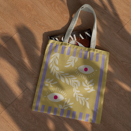 100% Cotton Tote Bag - Botanical