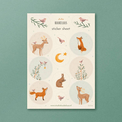 Sticker Sheet - Forest Animals