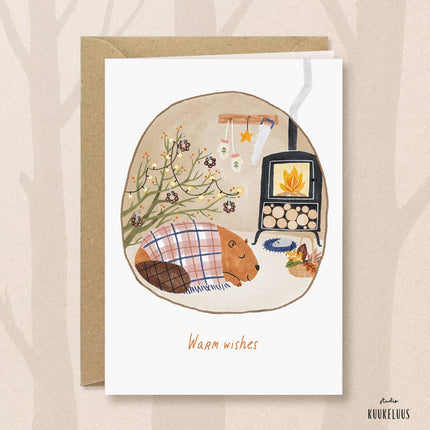 Christmas Card - Beaver