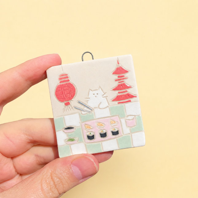 Best Sushi in Town - Ceramic Wall Hanging