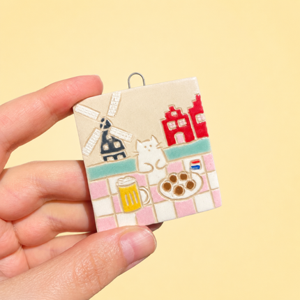 Bitterballen & Beer - Ceramic Wall Hanging