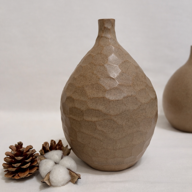 Handmade Ceramic Ball Vase - Facet Series - Harman Shop & Atelier