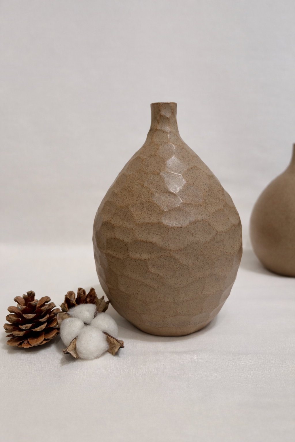 Handmade Ceramic Ball Vase - Facet Series - Harman Shop & Atelier
