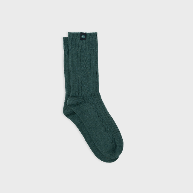 Wool Socks - Green - One size: 41/46 - Harman Shop & Atelier