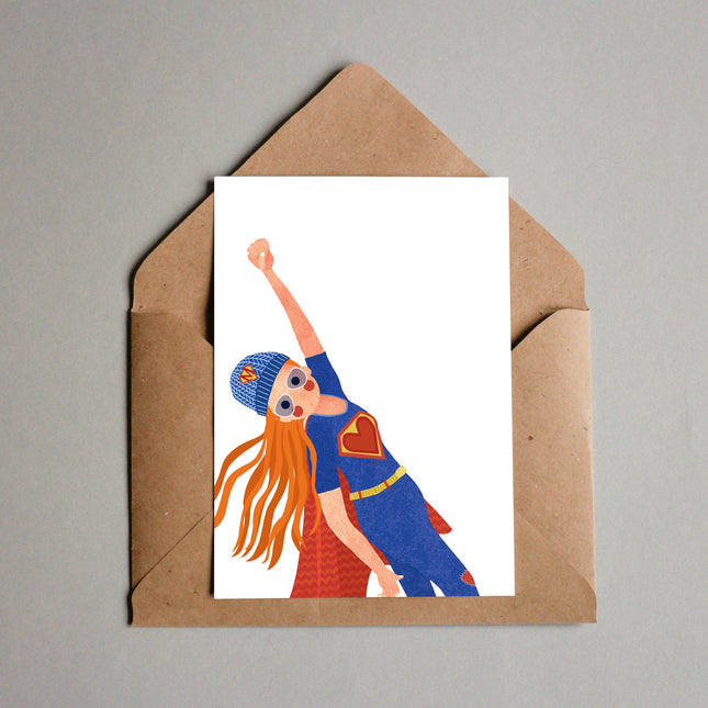 Briefkaart - Supermoeder