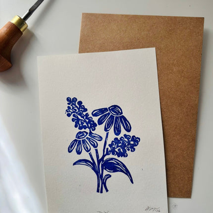 "Wildflowers" Linocut Print