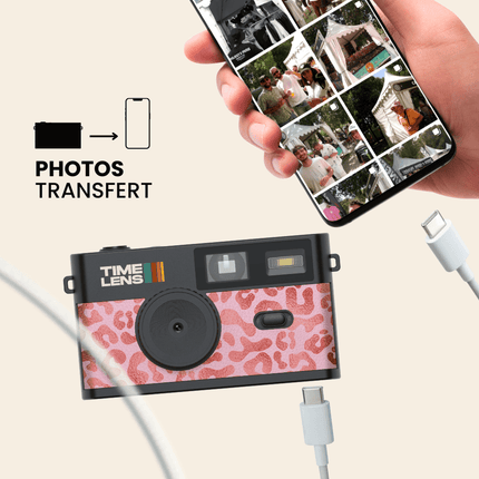 TimeLens Camera - Pink Leopard