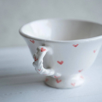 Handmade Ceramic Tea Cup - Love - 350mL